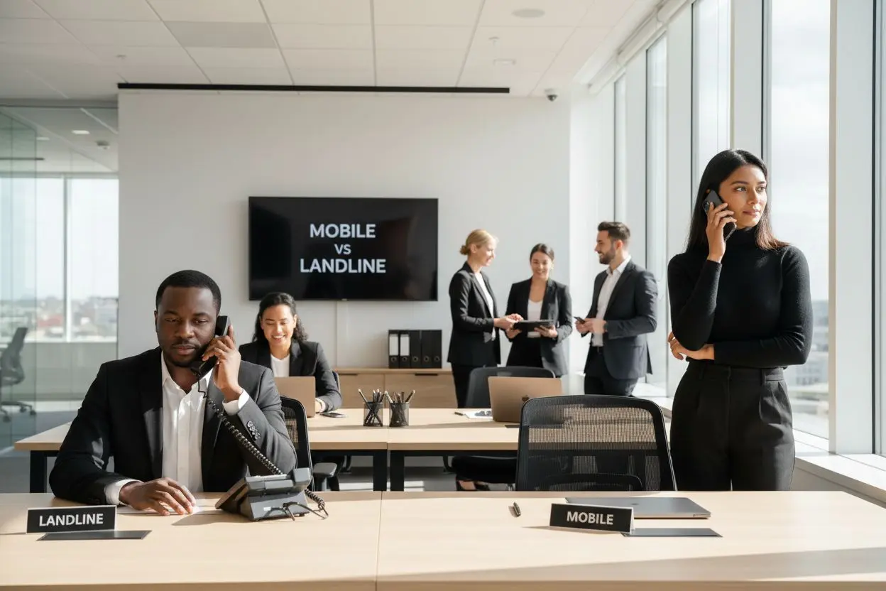mobile landline business comparison