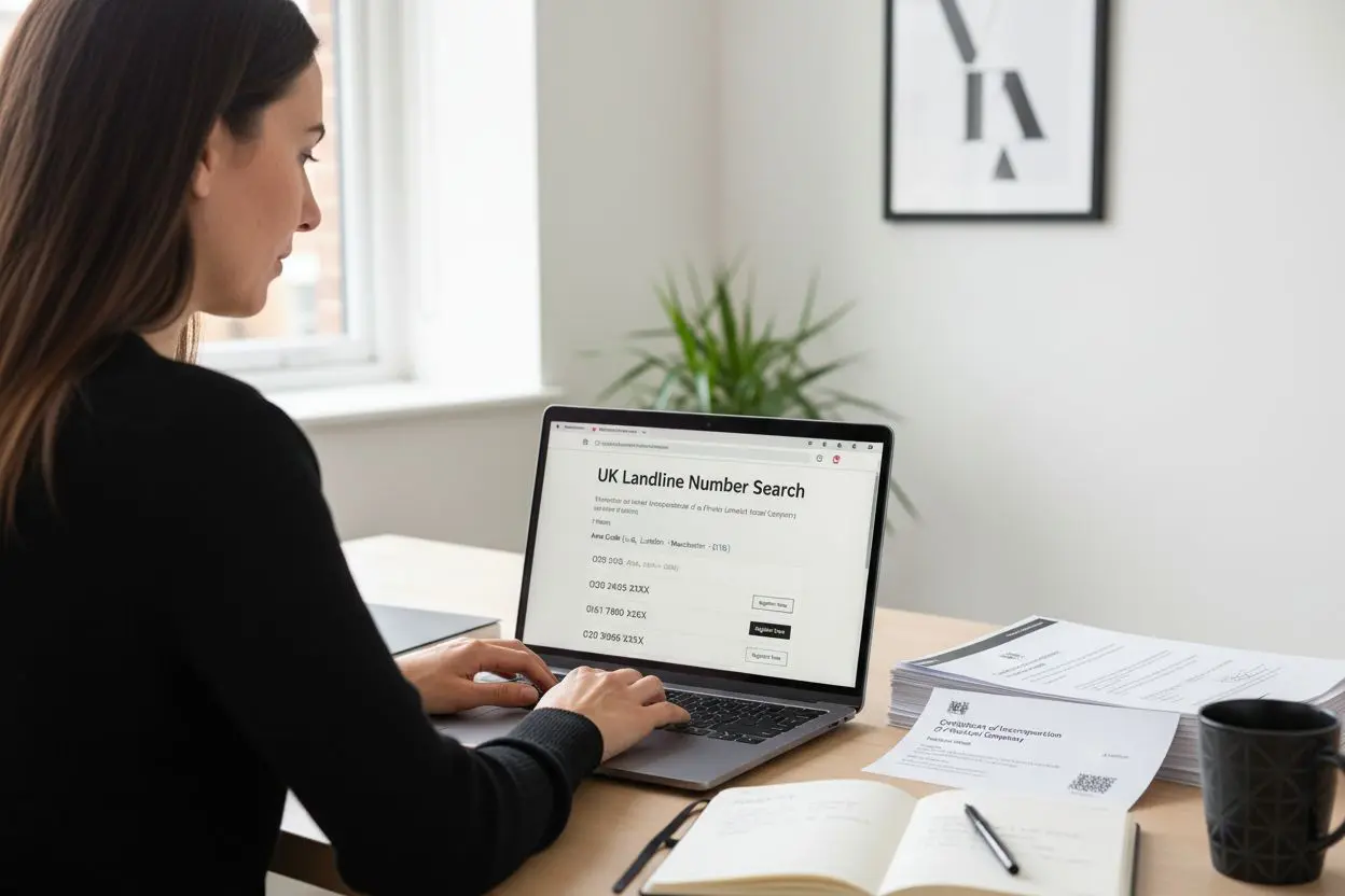landline registration process