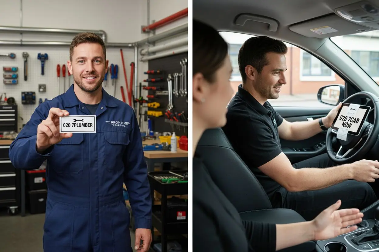 plumber taxi custom number