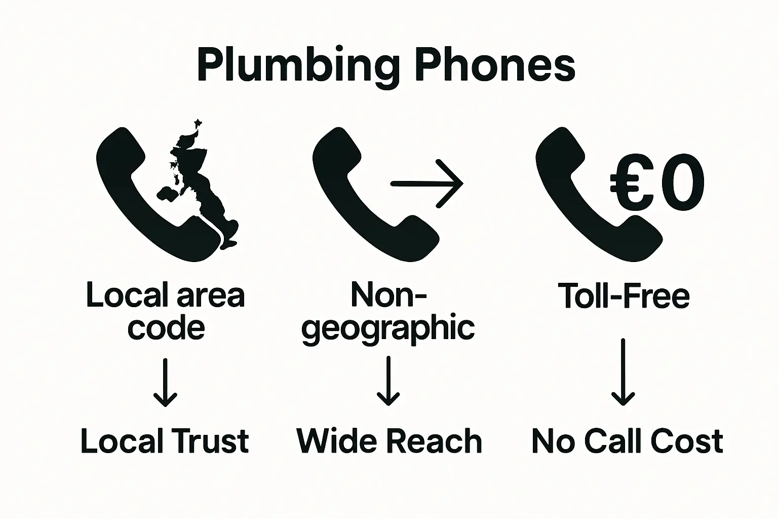 Comparison of landline types for plumbers