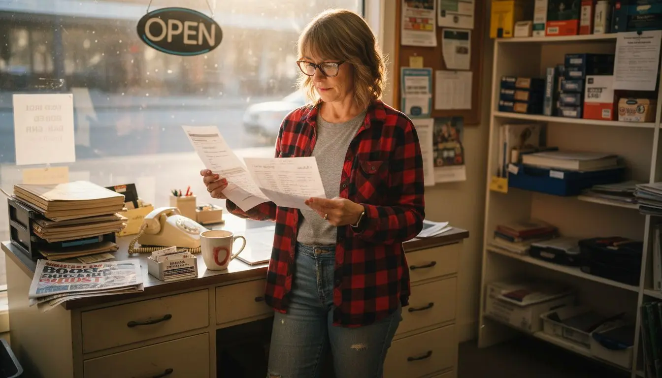 Business owner choosing local phone number