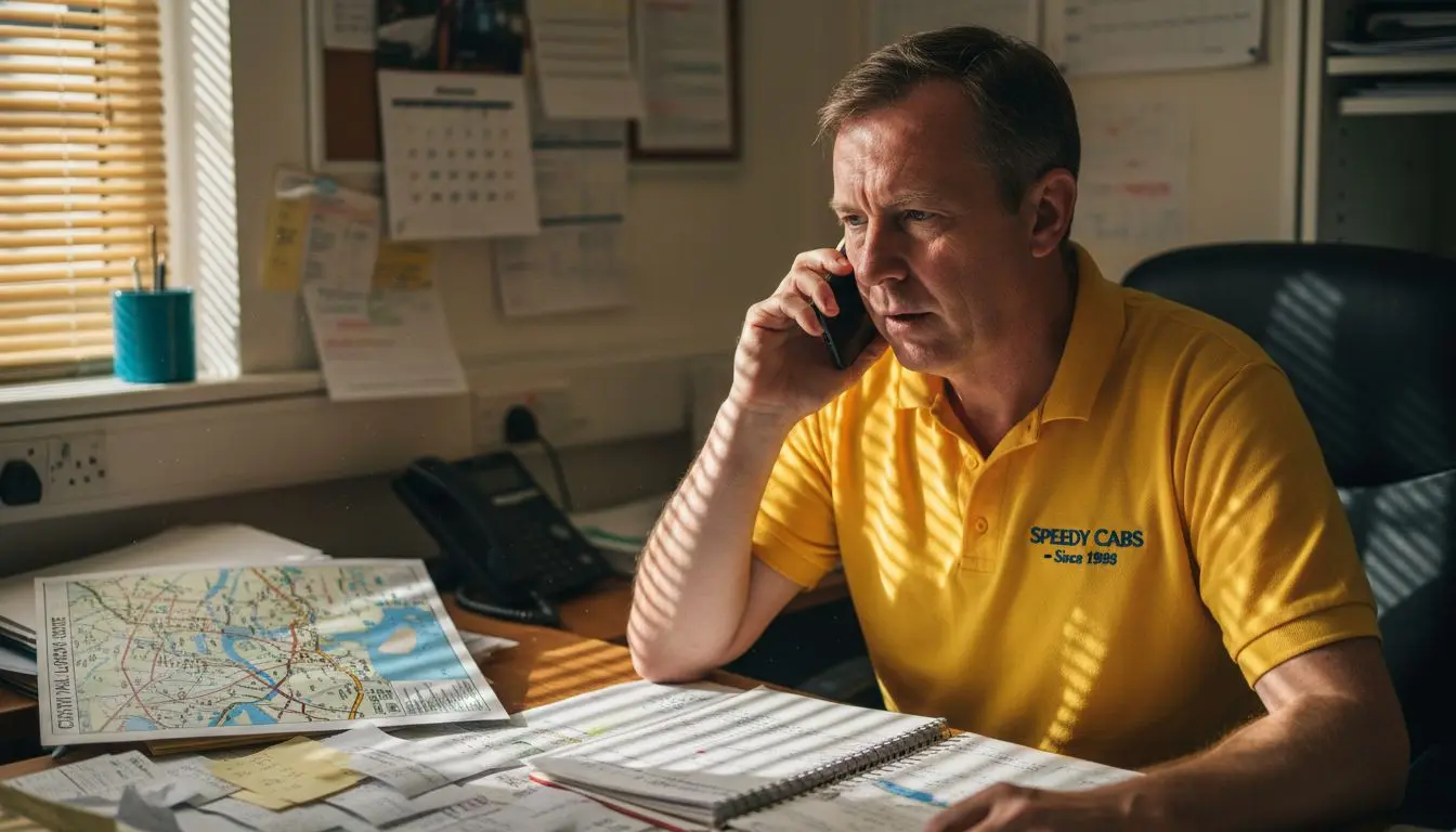 Taxi firm operator using virtual landline