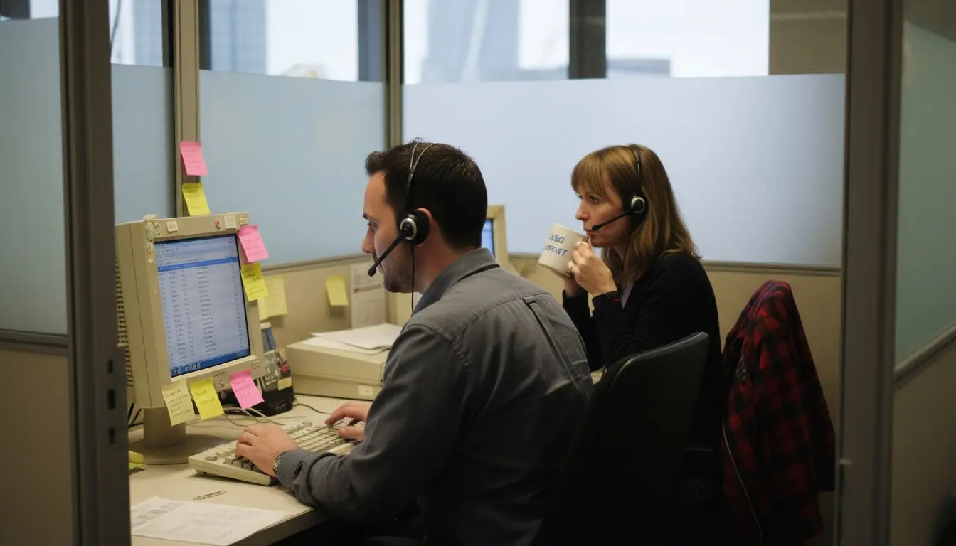 Customer service agents answering 0800 calls