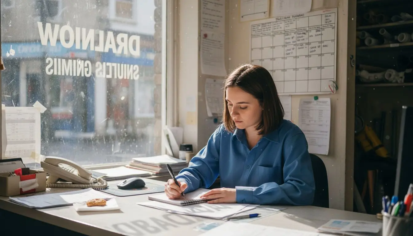 Receptionist writes memorable business number