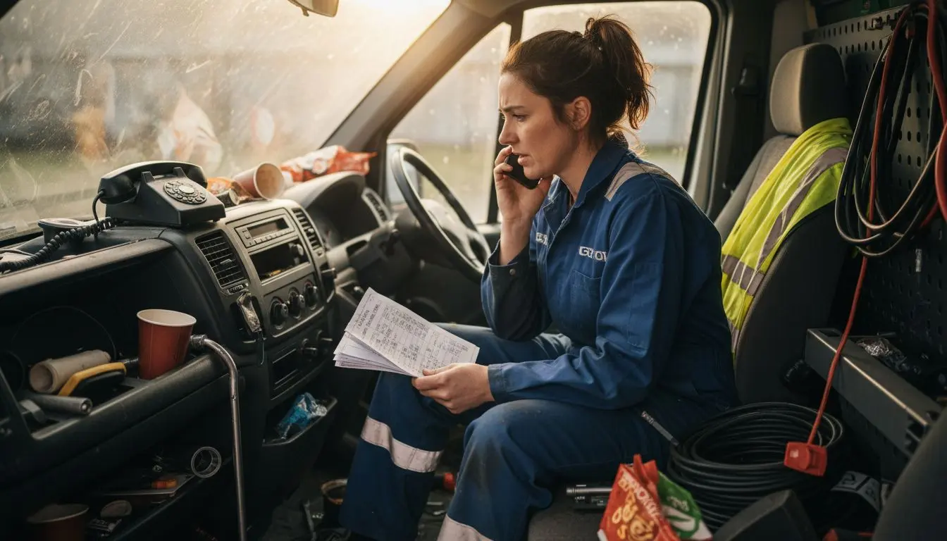 Plumber using mobile and landline numbers