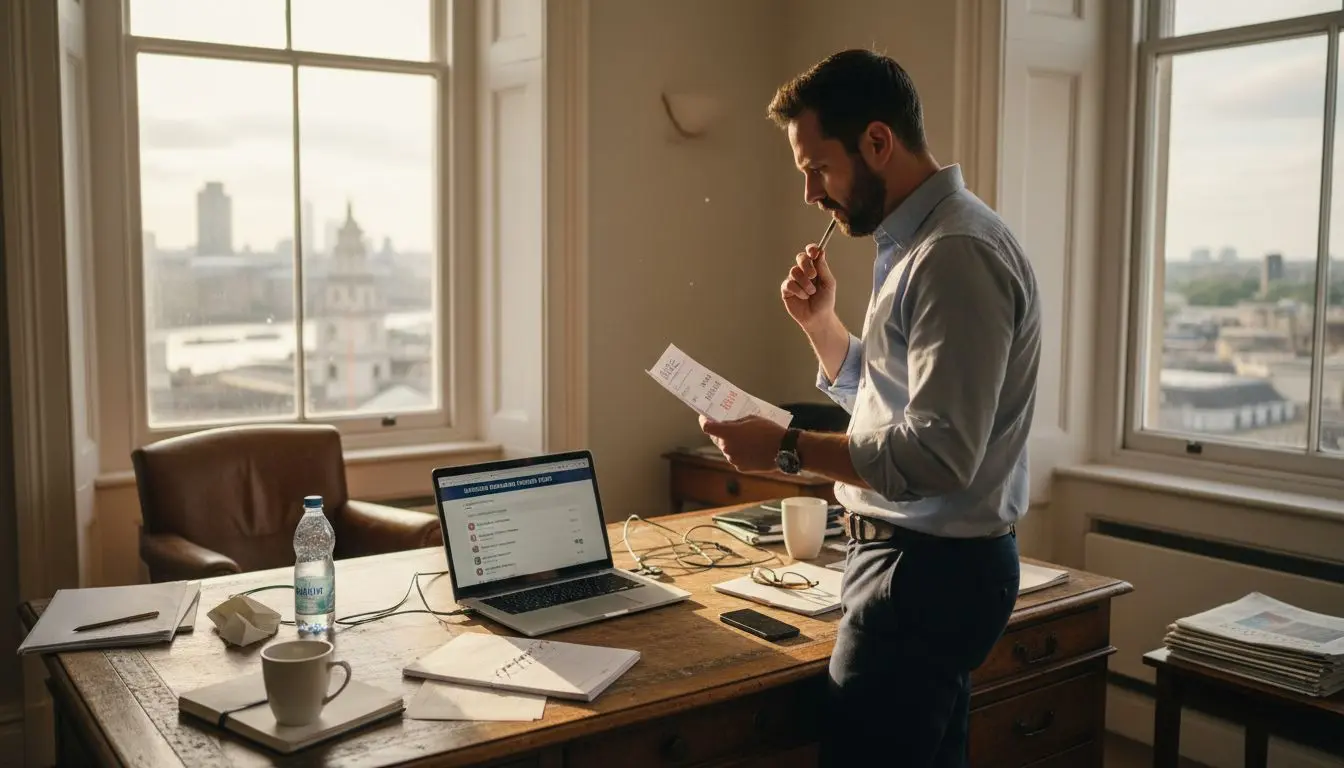 Business owner reviewing phone number selection