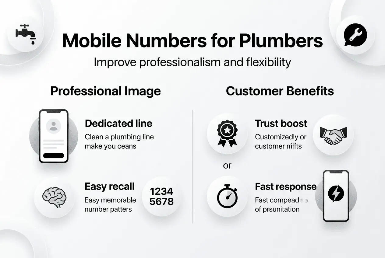 Infographic on mobile number advantages