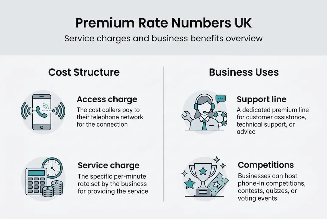 Infographic: premium rate numbers structure and uses