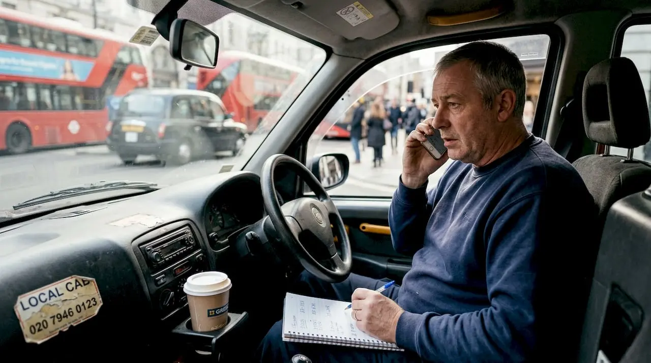 Taxi driver testing phone number recall