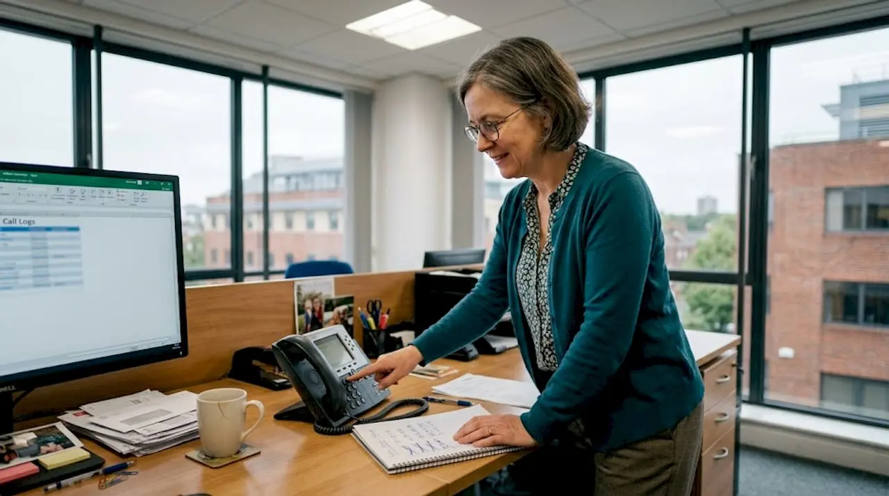 Office manager dialing call redirection code