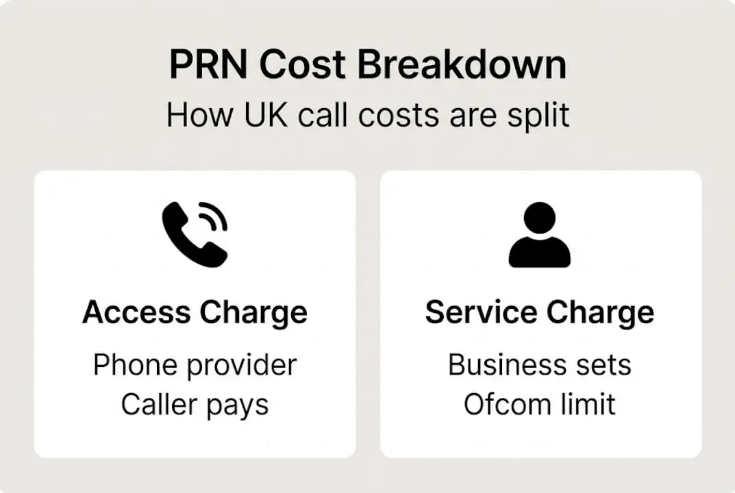 Infographic explains premium rate number cost split