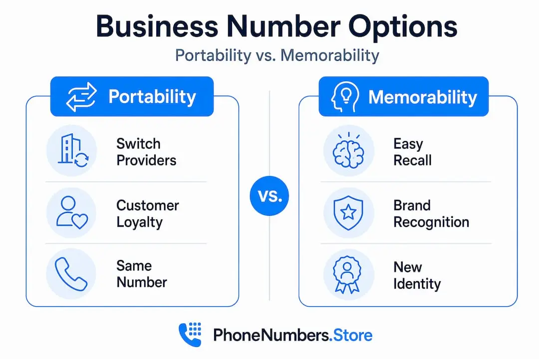 Infographic comparing portability and memorability