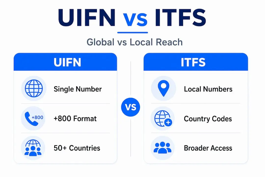Infographic comparing UIFN and ITFS features