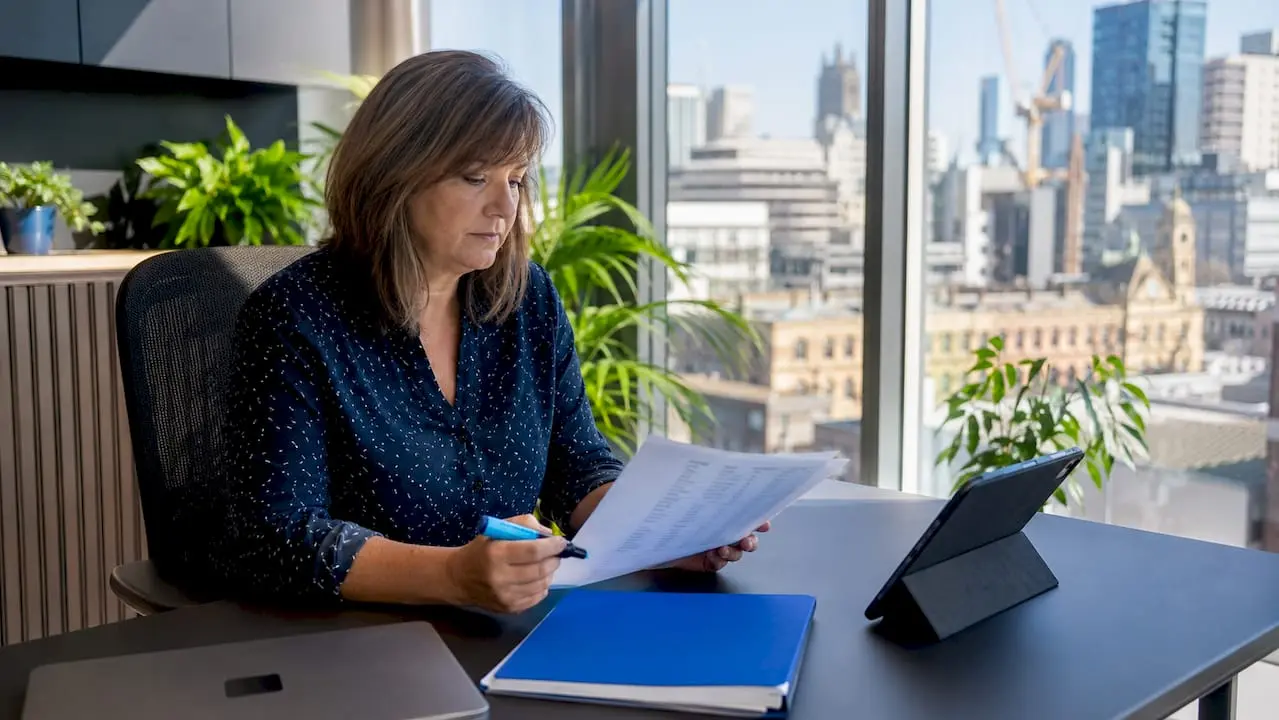 Fleet manager reviewing driver phone contacts