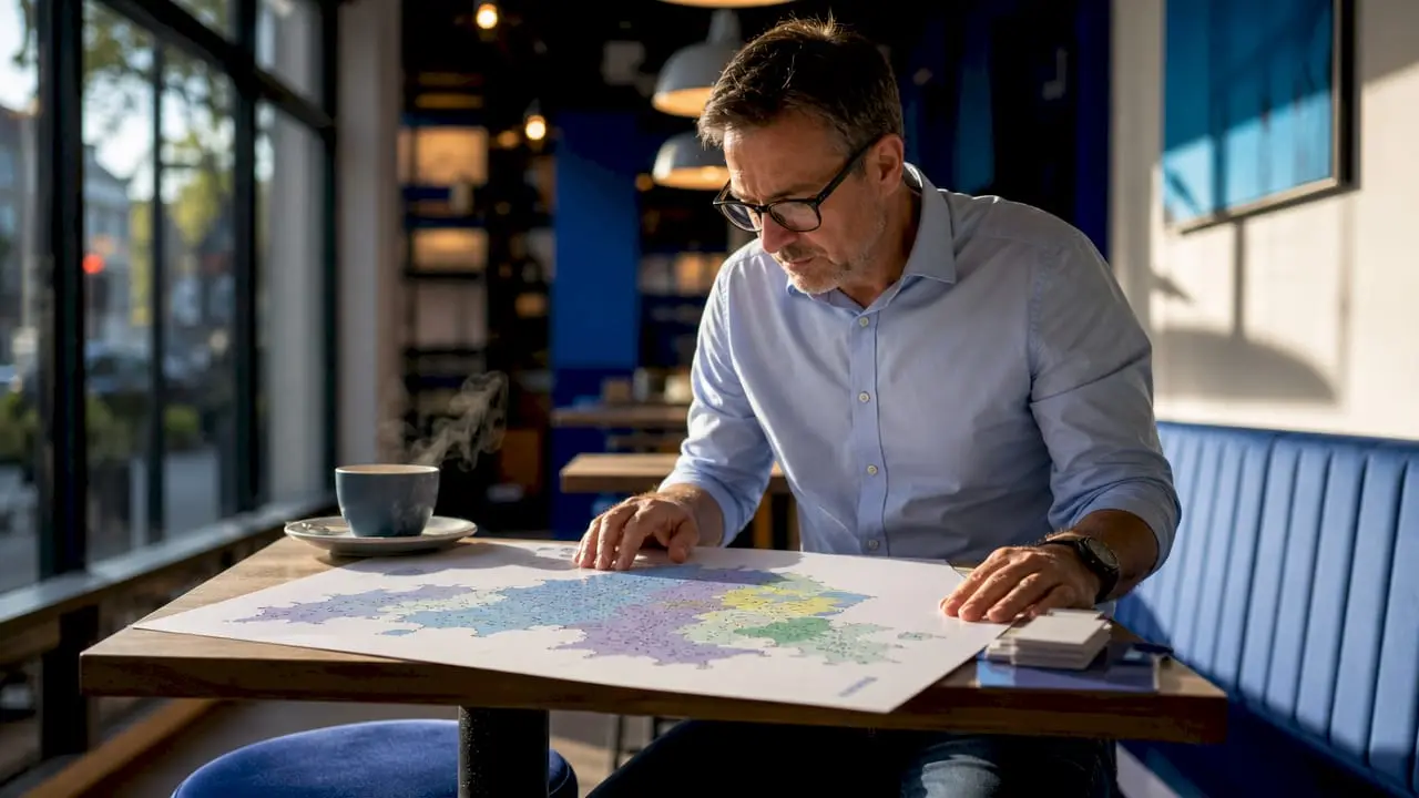 UK telecom analyst reviewing number allocation map