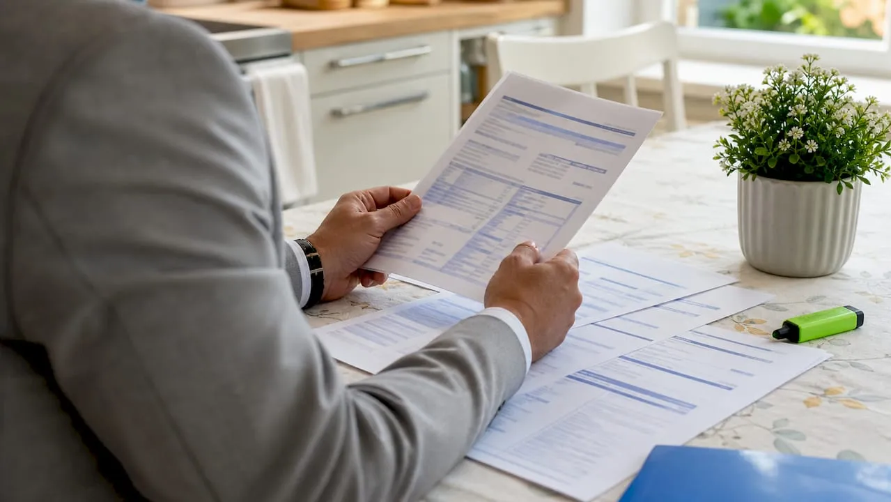 Accountant handling Unique Taxpayer Reference letter