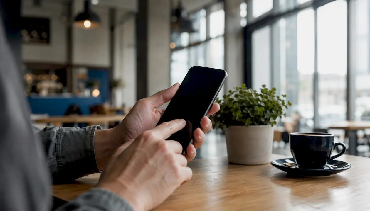 Hands dialing call forwarding code on phone