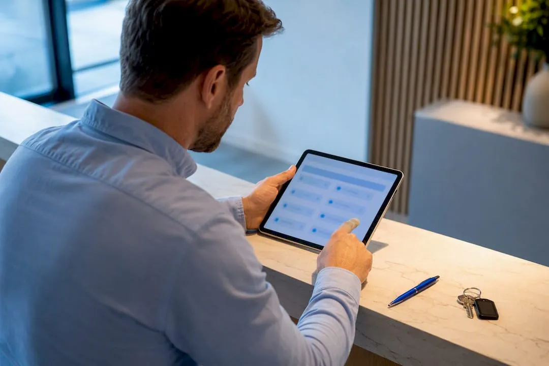 Business owner choosing a memorable mobile number