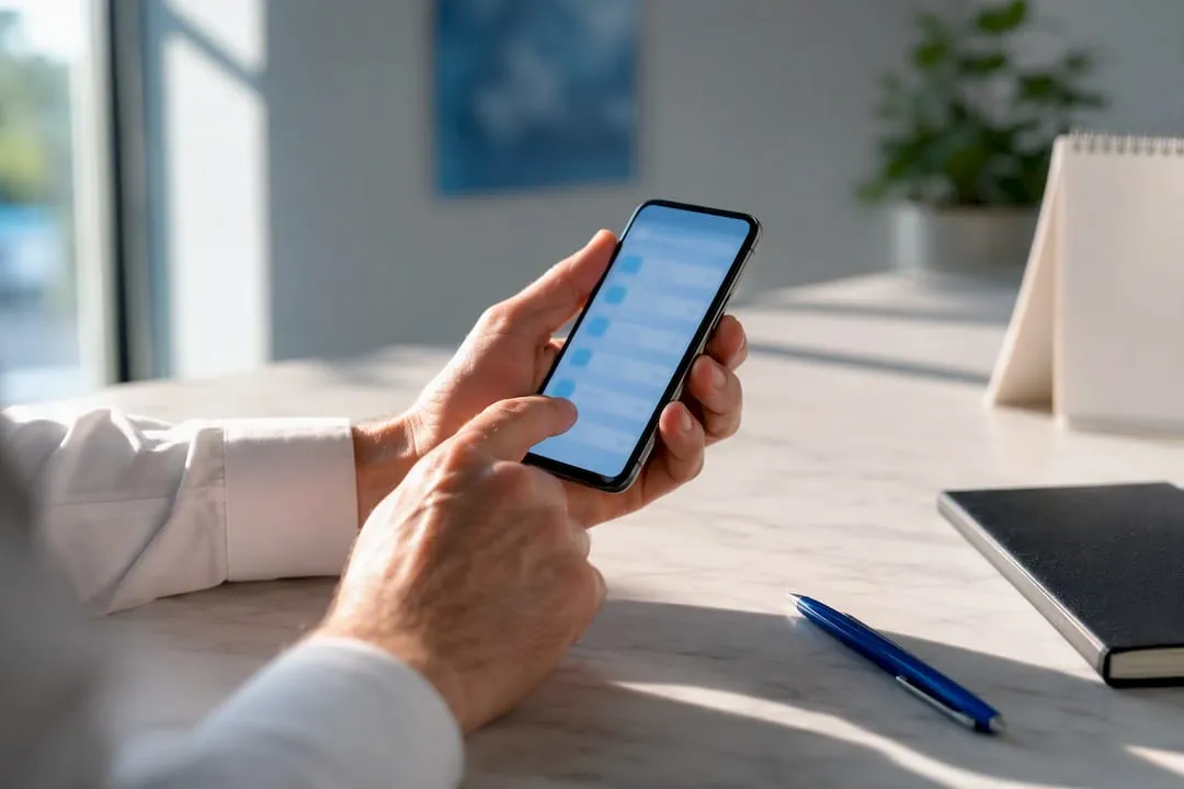 Business owner choosing a mobile number