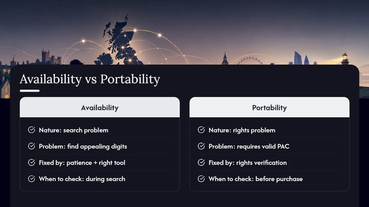 Availability versus portability decision paths