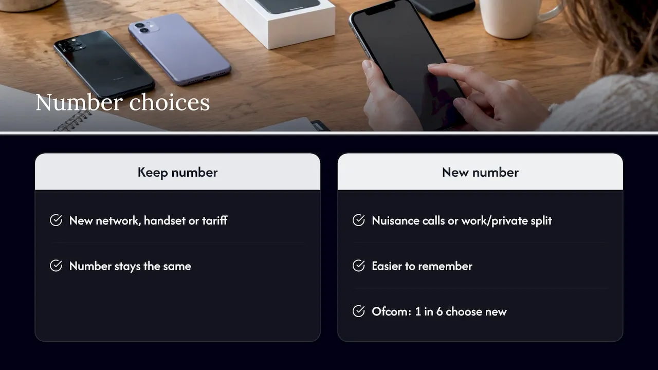 Comparison of keeping a number and choosing a new one